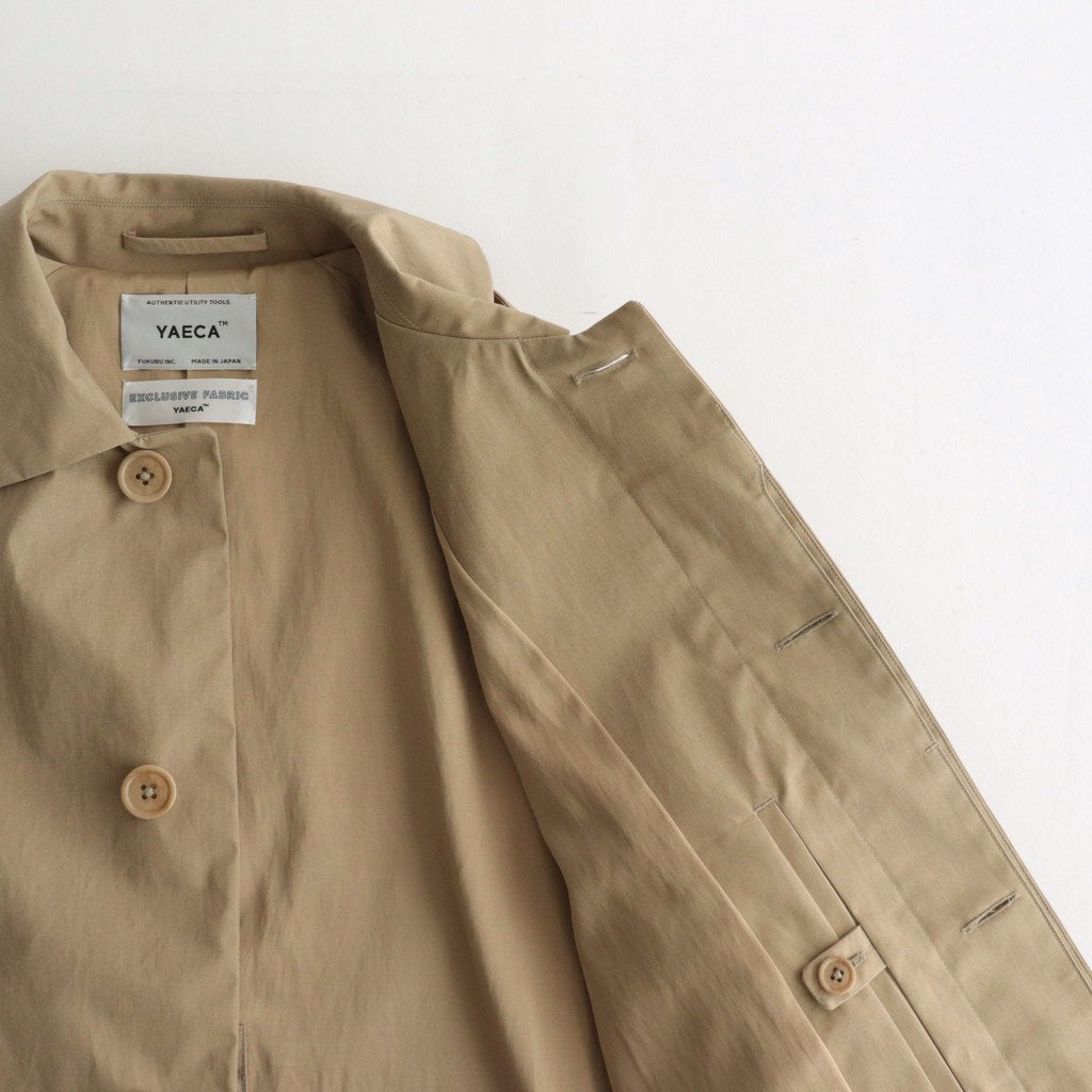 SOUTIEN COLLAR COAT LONG #KHAKI [62555] _ YAECA | ヤエカ – ciacura