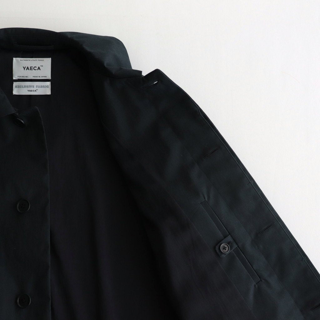 SOUTIEN COLLAR COAT LONG #NAVY [62555] _ YAECA | ヤエカ – ciacura