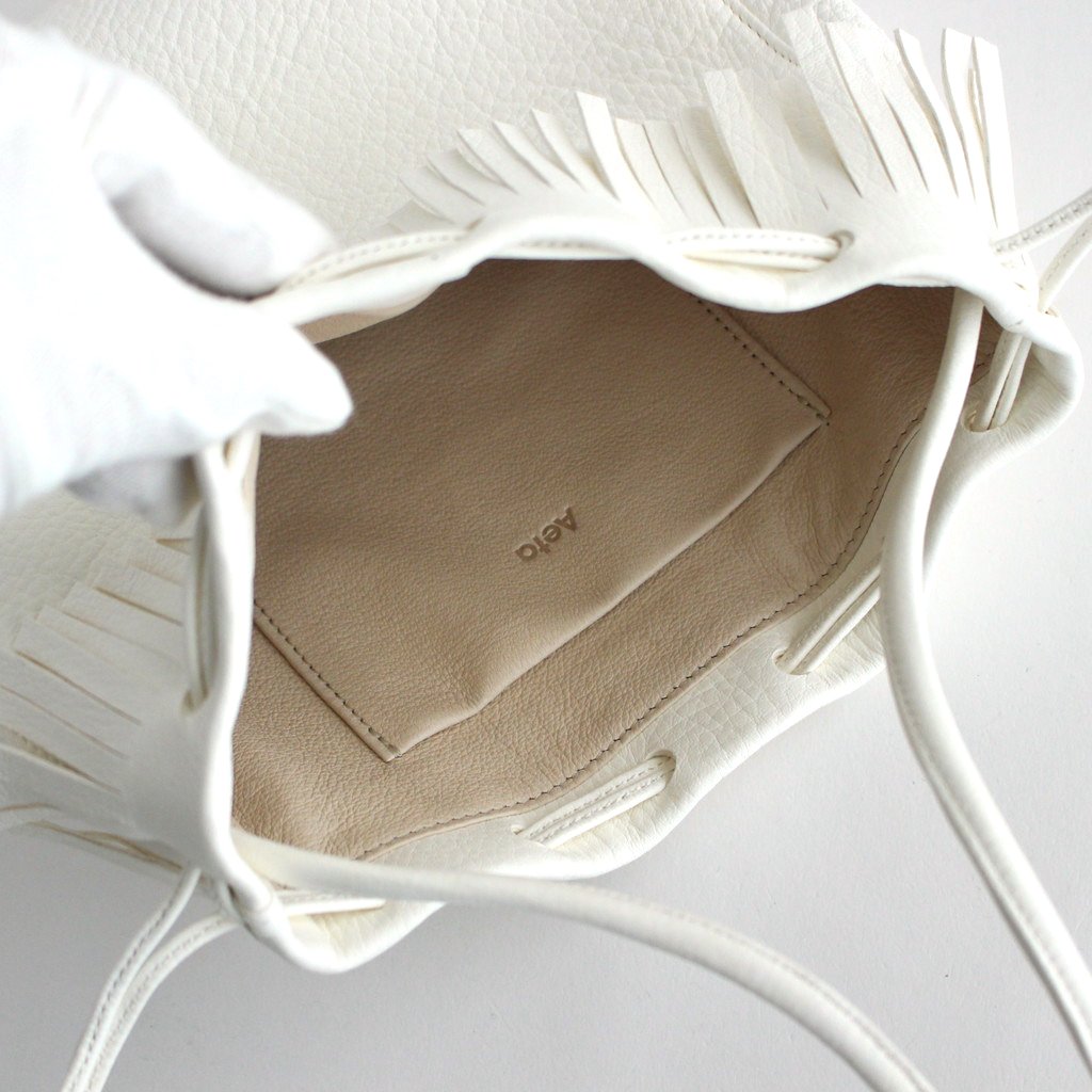 FRINGE SHOULDER POUCH：S #WHITE [DA67] _ Aeta | アエタ – ciacura