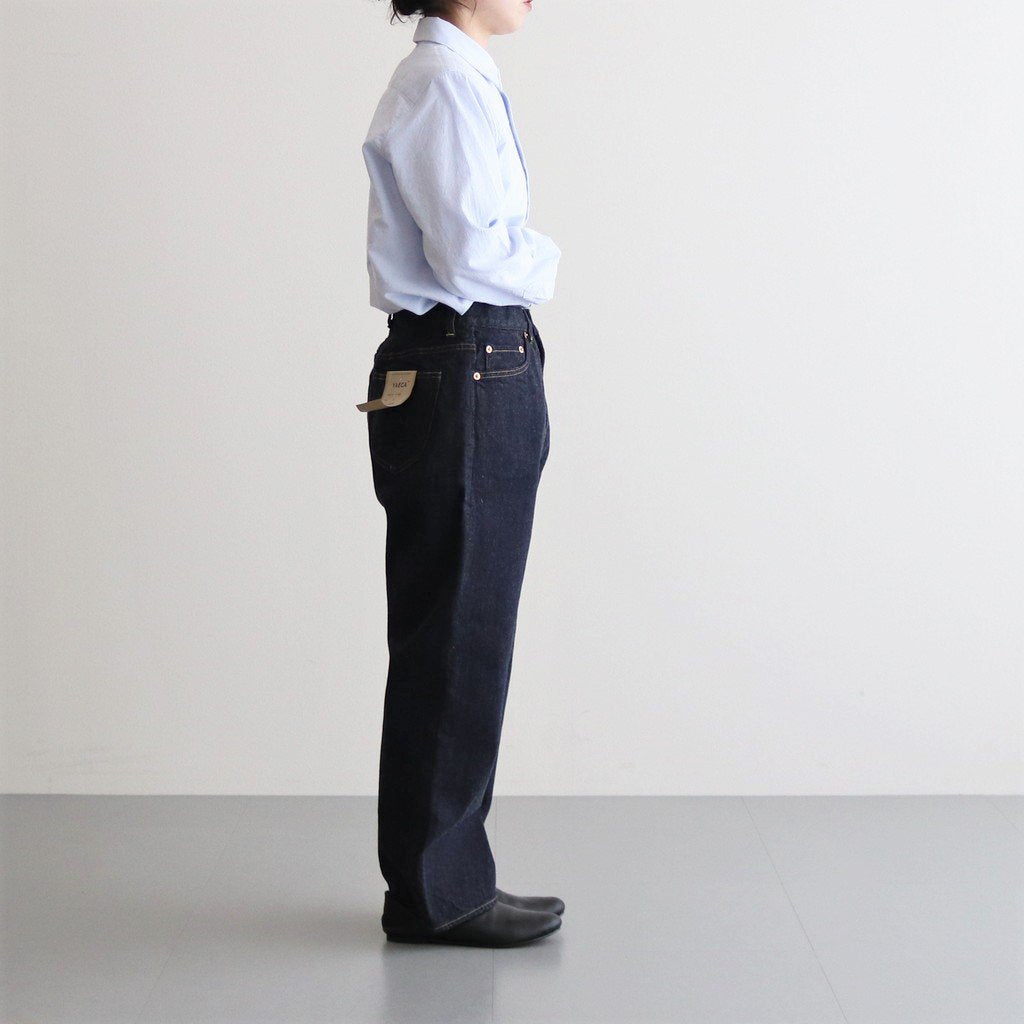 DENIM PANTS WIDE STRAIGHT #INDIGO [11-13W] _ YAECA | ヤエカ – ciacura