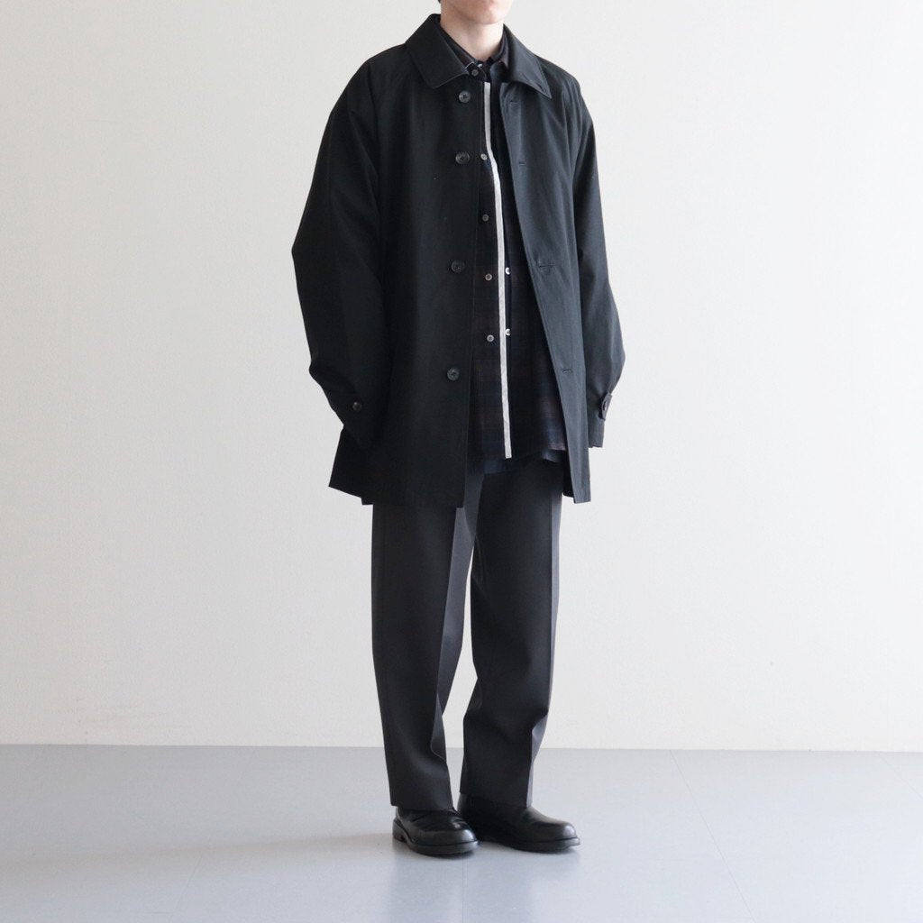 OVERSIZED BALMACAAN HALF COAT #BLACK [ST.490-1]