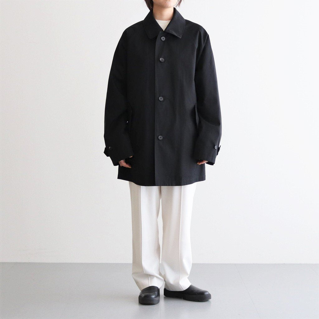 OVERSIZED BALMACAAN HALF COAT #BLACK [ST.490-1]