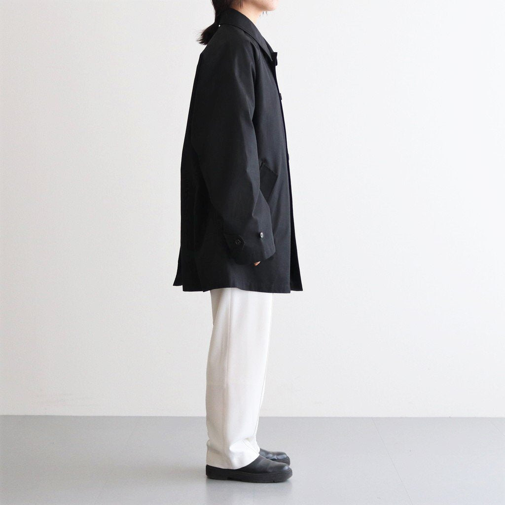 OVERSIZED BALMACAAN HALF COAT #BLACK [ST.490-1]