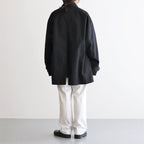 OVERSIZED BALMACAAN HALF COAT #BLACK [ST.490-1]