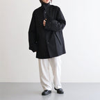 OVERSIZED BALMACAAN HALF COAT #BLACK [ST.490-1]