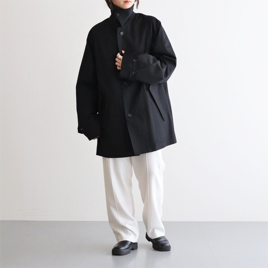OVERSIZED BALMACAAN HALF COAT #BLACK [ST.490-1]