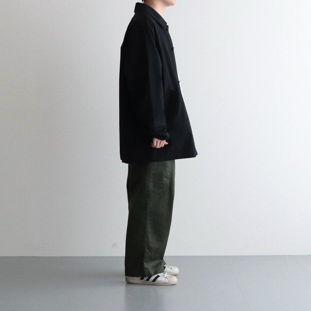 OVERSIZED BALMACAAN HALF COAT #BLACK [ST.490-1]