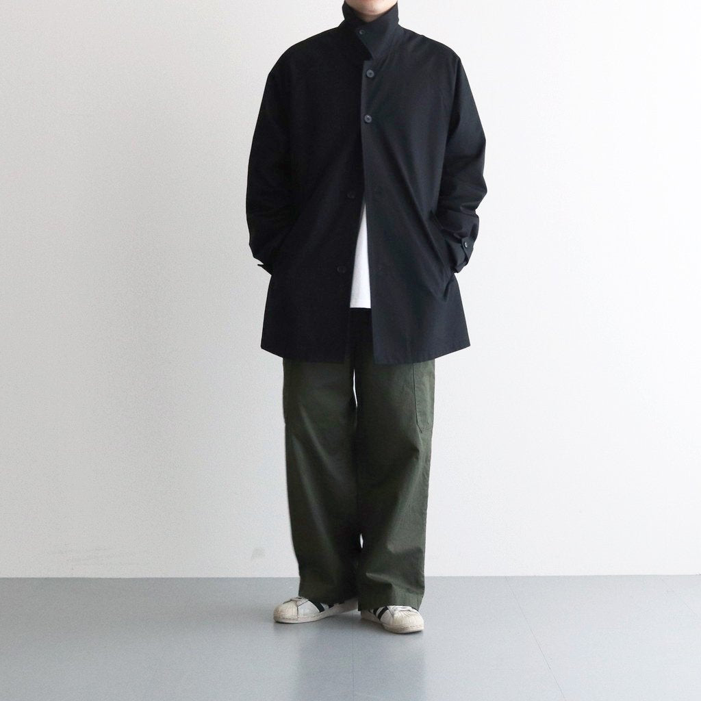 OVERSIZED BALMACAAN HALF COAT #BLACK [ST.490-1]