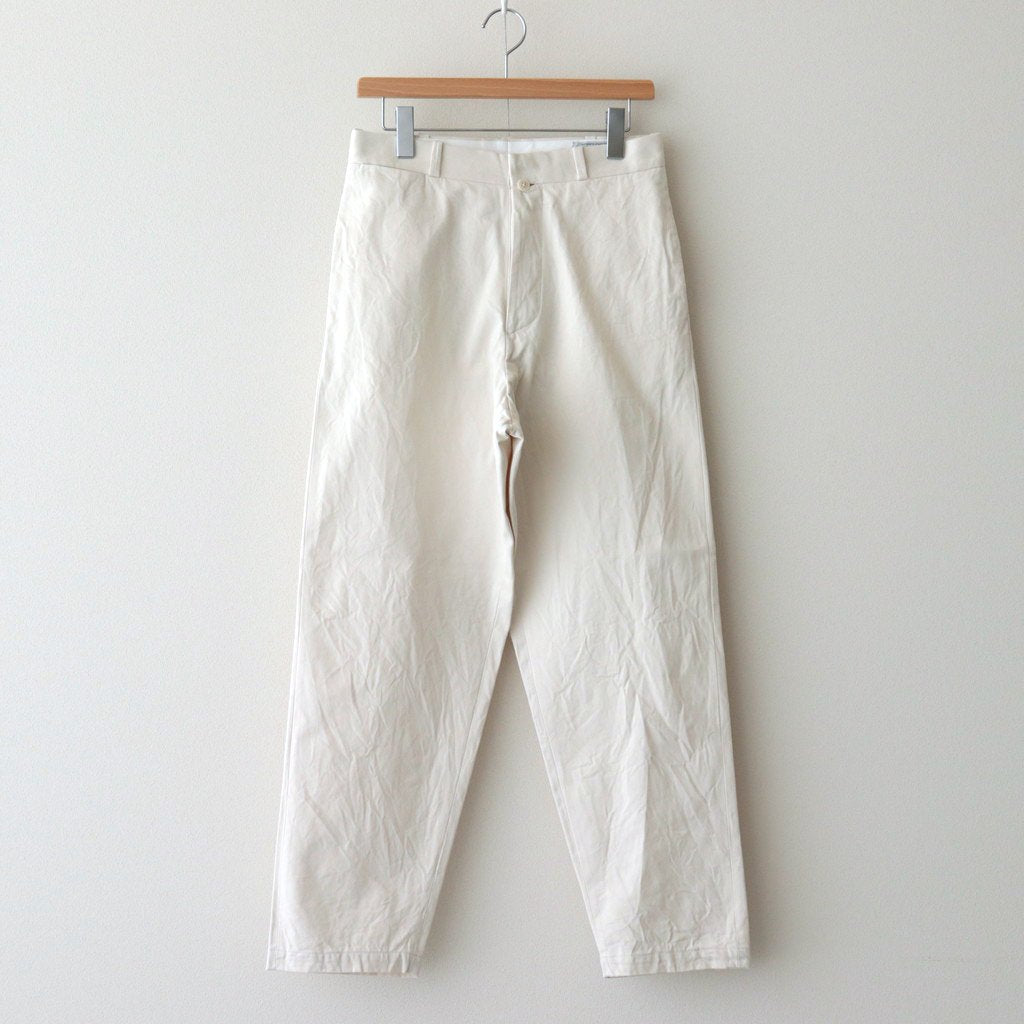 CHINO CLOTH PANTS WIDE TAPERED #LIGHT BEIGE [62653]