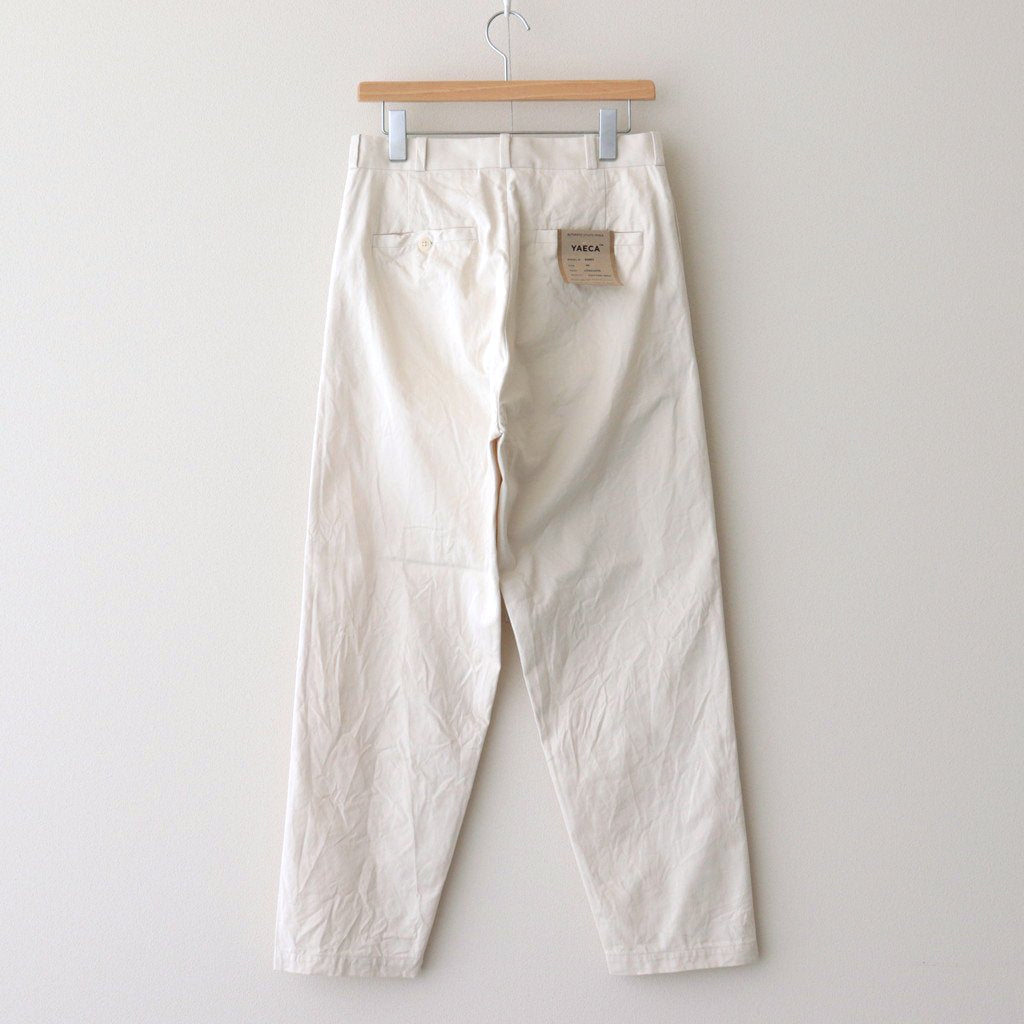 CHINO CLOTH PANTS WIDE TAPERED #LIGHT BEIGE [62653]