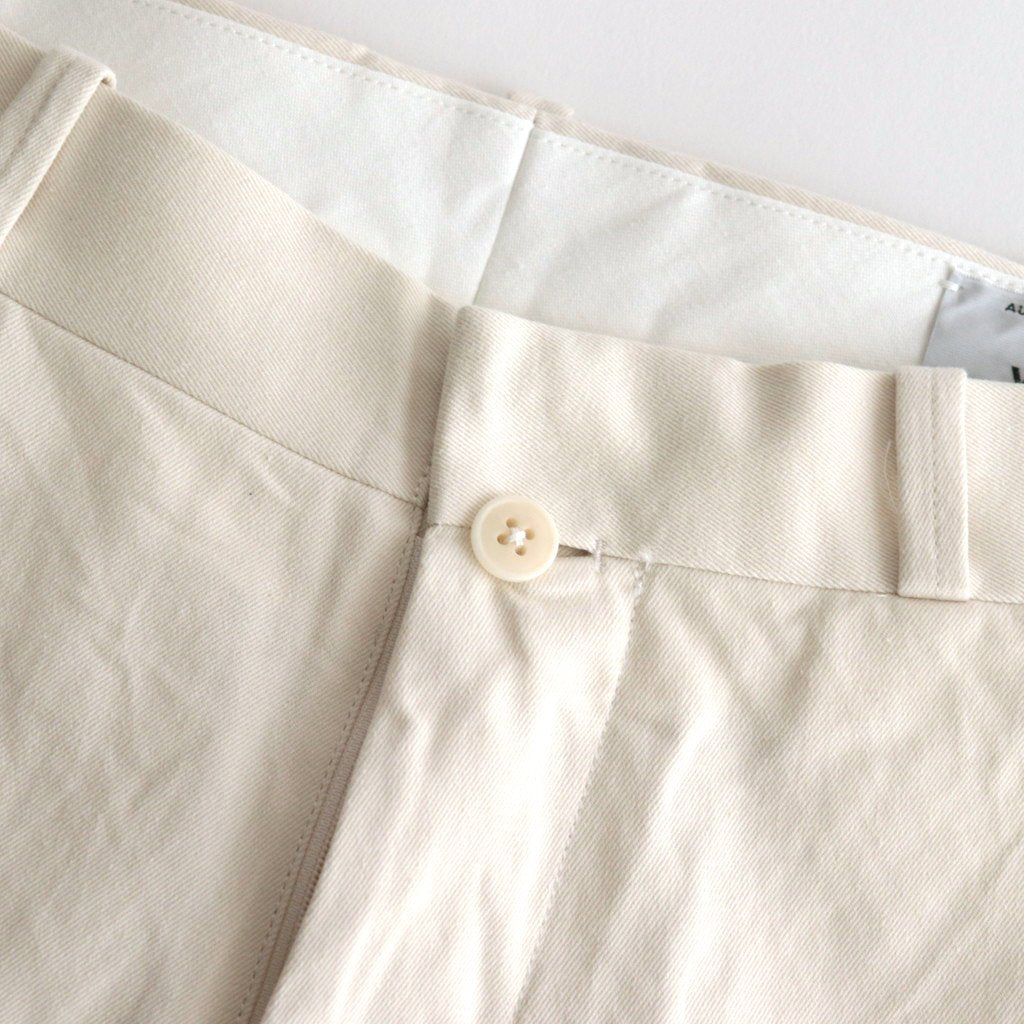 CHINO CLOTH PANTS WIDE TAPERED #LIGHT BEIGE [62653]
