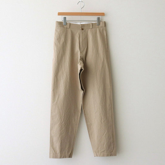 CHINO CLOTH PANTS WIDE TAPERED #KHAKI [62653]