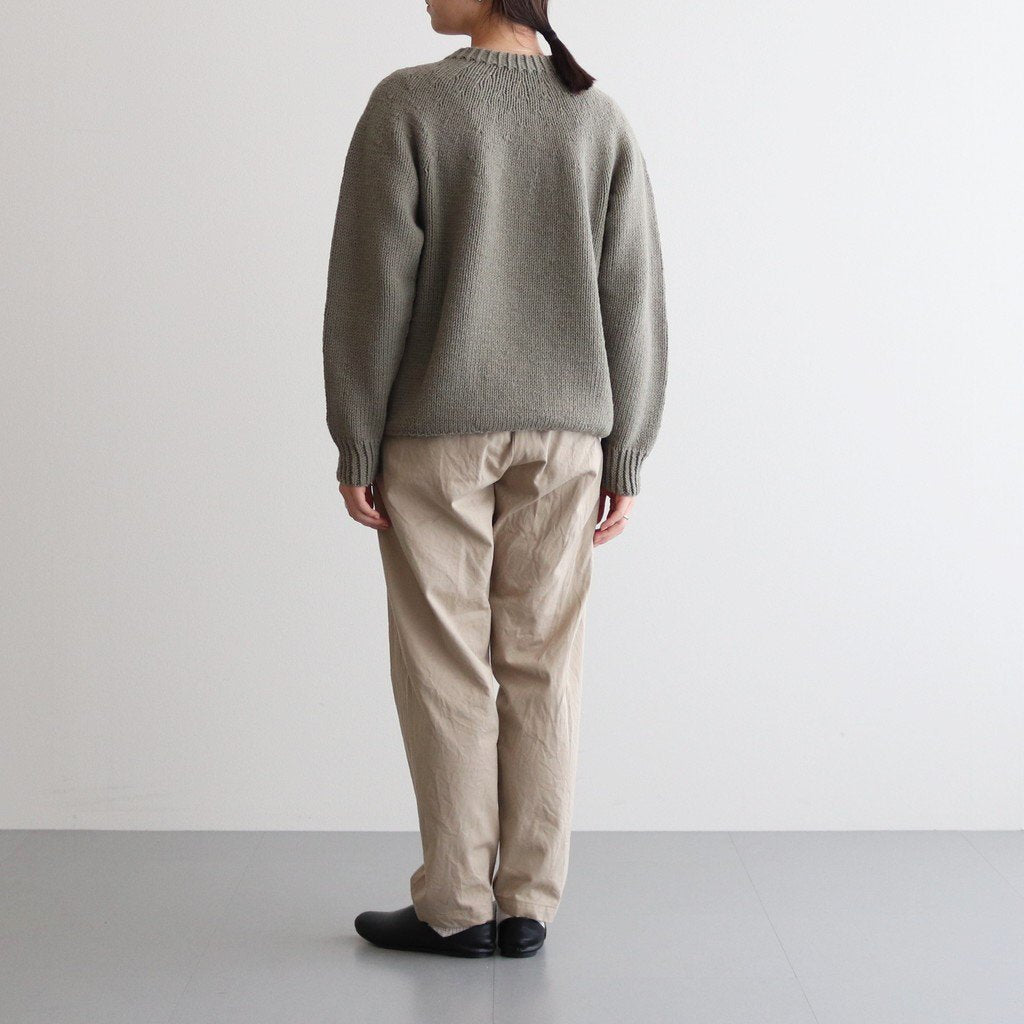 CHINO CLOTH PANTS WIDE TAPERED #KHAKI [62653] _ YAECA | ヤエカ