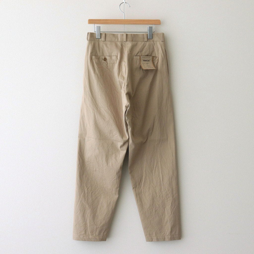 CHINO CLOTH PANTS WIDE TAPERED #KHAKI [62653]