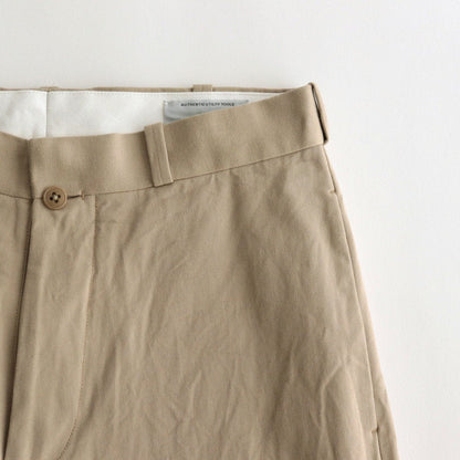CHINO CLOTH PANTS WIDE TAPERED #KHAKI [62653]
