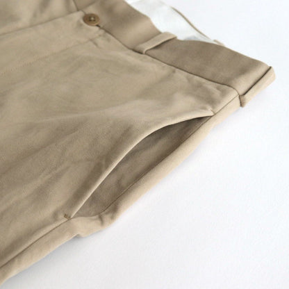 CHINO CLOTH PANTS WIDE TAPERED #KHAKI [62653]