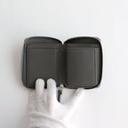BUBBLE CALF ROUND PALM WALLET #GRAY [L002]