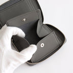 BUBBLE CALF ROUND PALM WALLET #GRAY [L002]