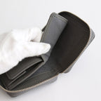 BUBBLE CALF ROUND PALM WALLET #GRAY [L002]