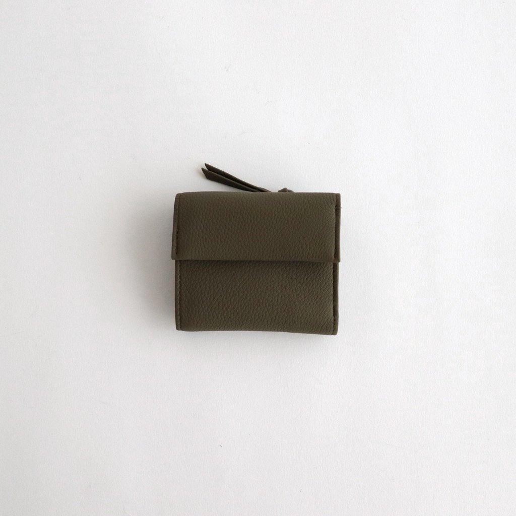 BUBBLE CALF MINI WALLET #OLIVE [L003]
