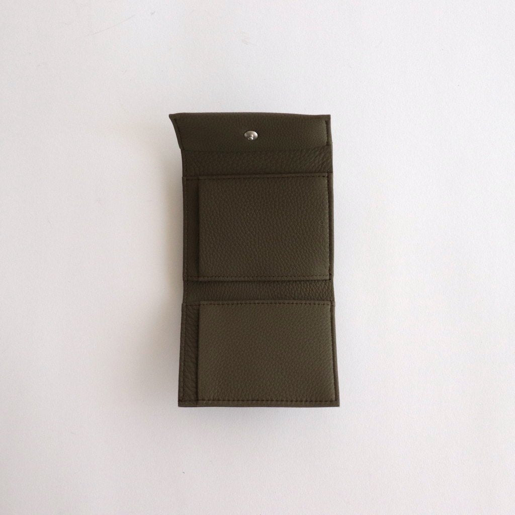 BUBBLE CALF MINI WALLET #OLIVE [L003]