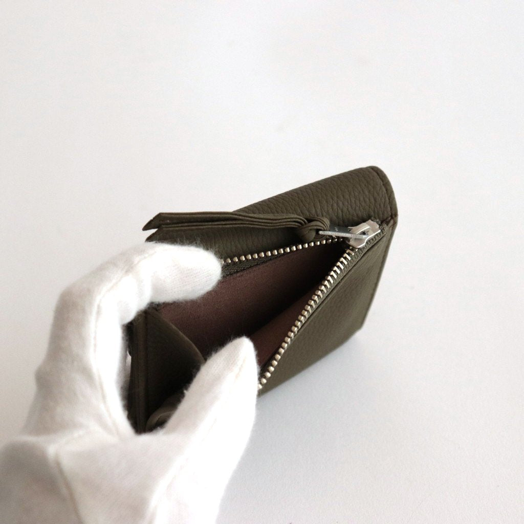 BUBBLE CALF MINI WALLET #OLIVE [L003]