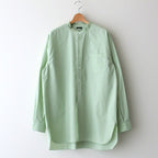 BAND COLLAR SHIRT STRIPE #GREEN [H2301-SH008]