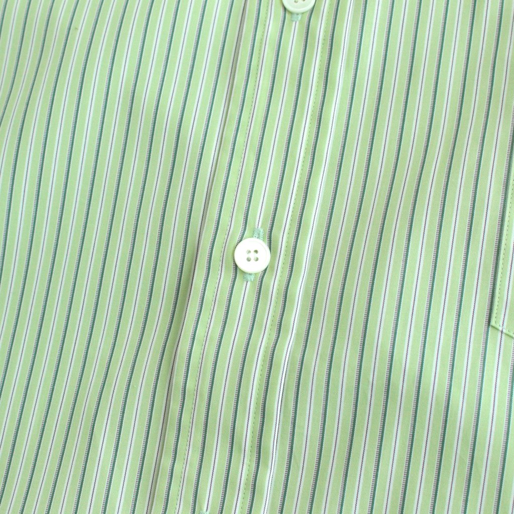 BAND COLLAR SHIRT STRIPE #GREEN [H2301-SH008]