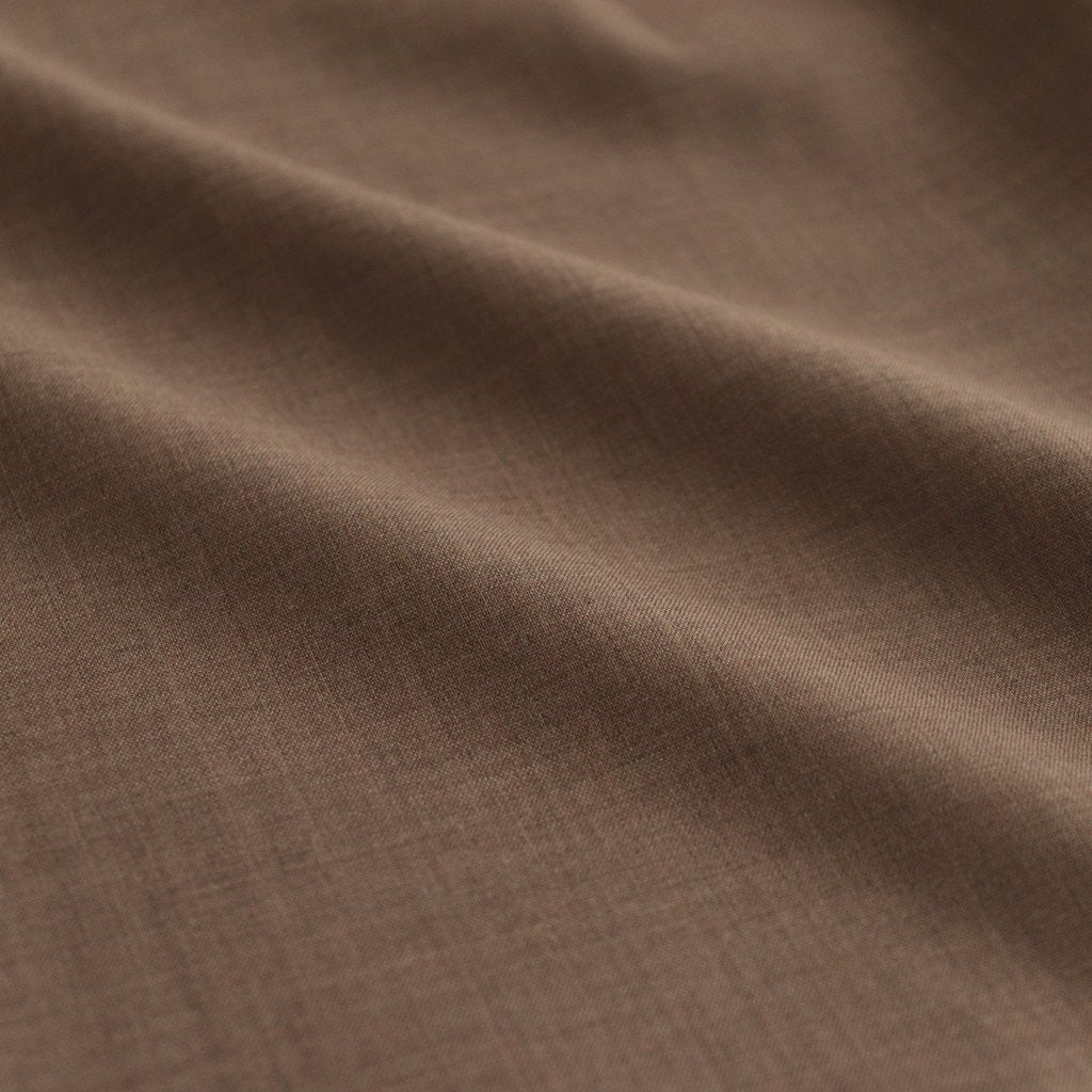 SUPER FINE TROPICAL WOOL SHIRT #TOP BROWN [A23SS07WT]