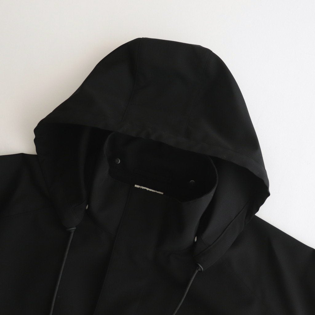 WOOL MAX CANVAS HOODED BLOUSON #BLACK [A23SB02WC] _ AURALEE