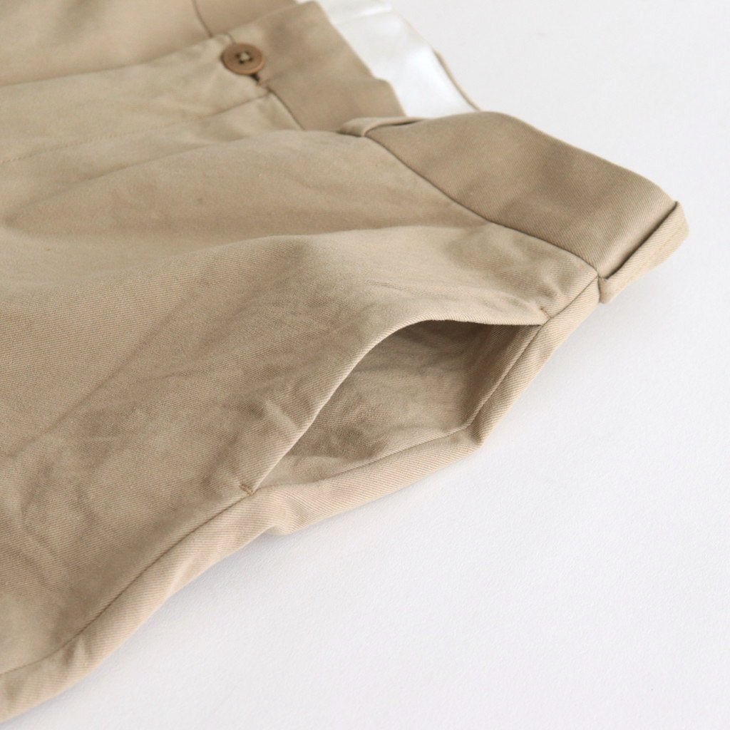 CHINO CLOTH PANTS STANDARD #KHAKI [63601]