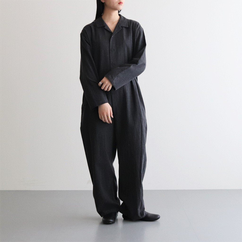 PAJAMA ALL IN ONE #CHARCOAL [02965] _ YAECA | ヤエカ – ciacura