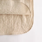 BUTTON SHIRT STAND COLLAR P/O LONG #NATURAL ST [43104]