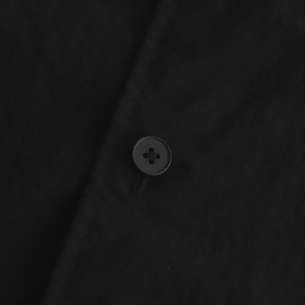 FO5SH| ナイロンタッサー/ガーメントダイ スモールカラーオーバーシャツ #BLACK [GE_FR1006S5]