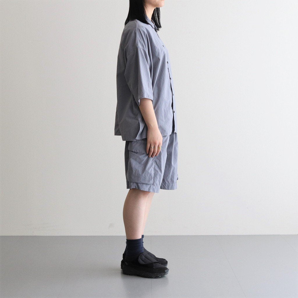 FWML6P| Nylon tussah/garment dyed M47 shorts #GREY MIST [GE_FR1010P6]