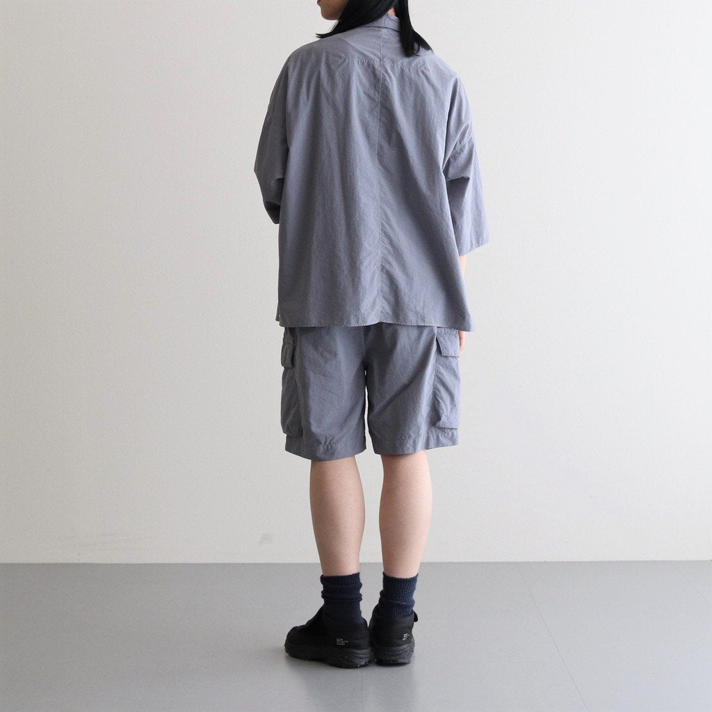 FWML6P| Nylon tussah/garment dyed M47 shorts #GREY MIST [GE_FR1010P6]