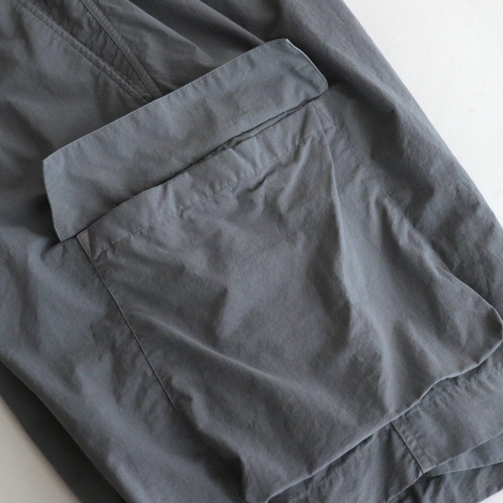FWML6P| Nylon tussah/garment dyed M47 shorts #GREY MIST [GE_FR1010P6]