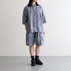 FWML6P| Nylon tussah/garment dyed M47 shorts #GREY MIST [GE_FR1010P6]