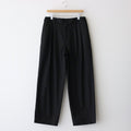 WIDE EASY TWO TUCK TROUSERS #BLACK [ST.502]