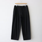 WIDE EASY TWO TUCK TROUSERS #BLACK [ST.502]
