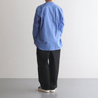 WIDE EASY TWO TUCK TROUSERS #BLACK [ST.502]