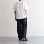 WIDE EASY TWO TUCK TROUSERS #BLACK [ST.502]