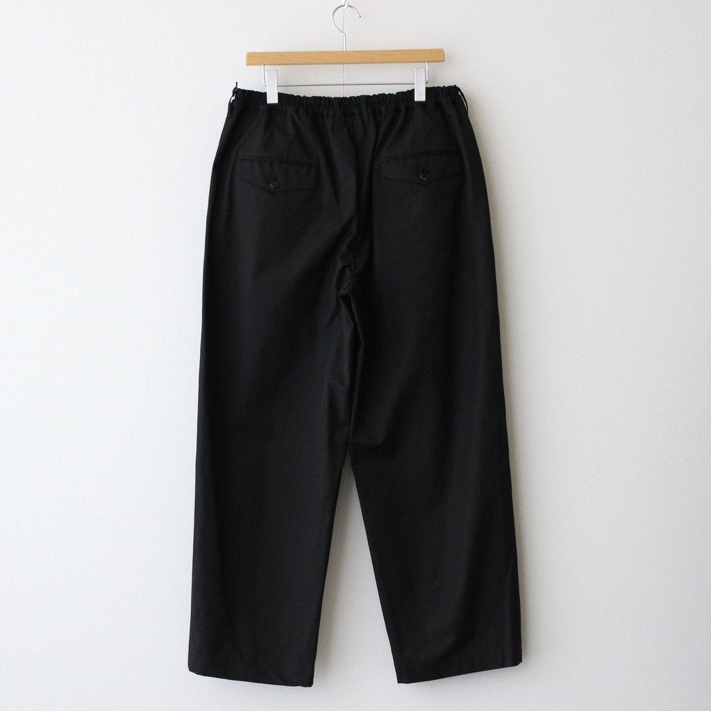 WIDE EASY TWO TUCK TROUSERS #BLACK [ST.502]