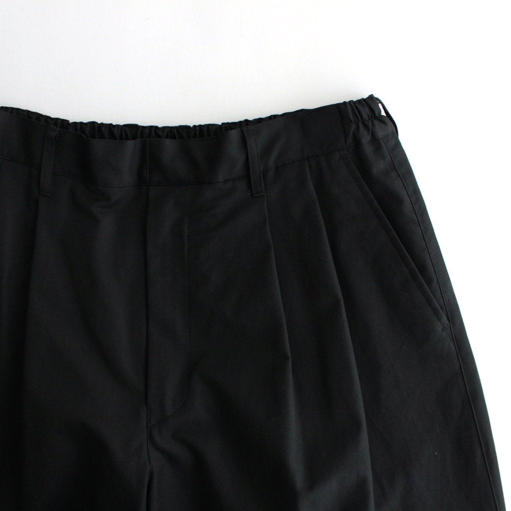 WIDE EASY TWO TUCK TROUSERS #BLACK [ST.502]