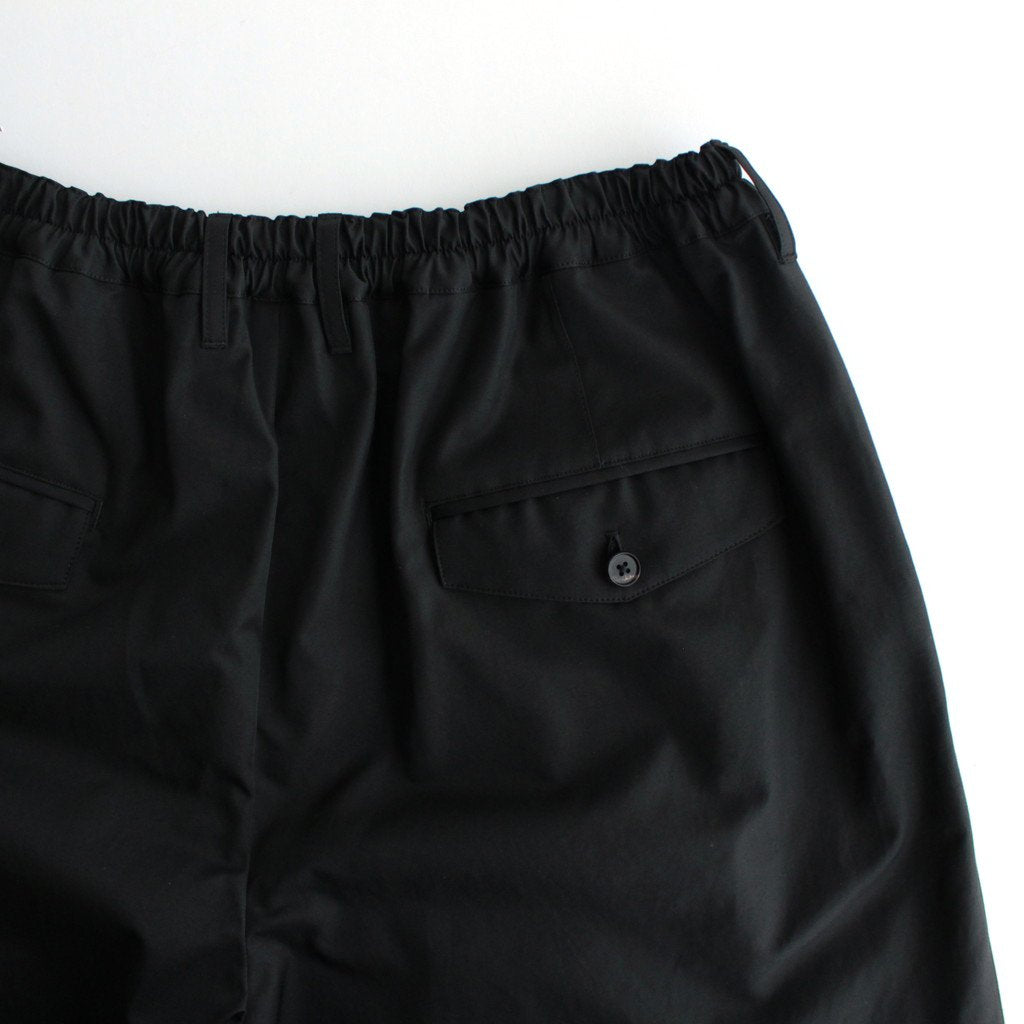 WIDE EASY TWO TUCK TROUSERS #BLACK [ST.502]