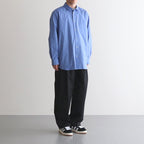 WIDE EASY TWO TUCK TROUSERS #BLACK [ST.502]