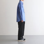 WIDE EASY TWO TUCK TROUSERS #BLACK [ST.502]