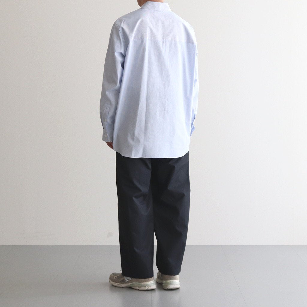 WIDE EASY TWO TUCK TROUSERS #DARK NAVY [ST.502]