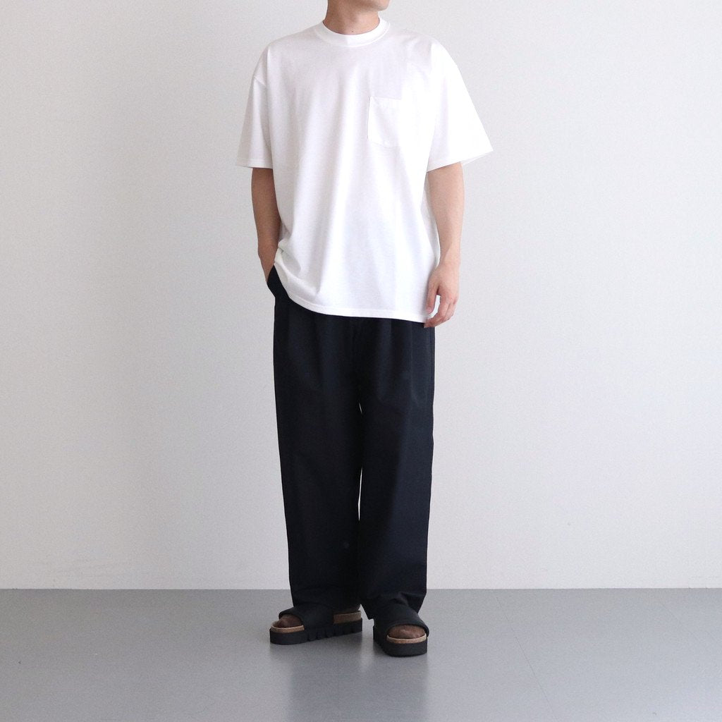 WIDE EASY TWO TUCK TROUSERS #DARK NAVY [ST.502] _ stein