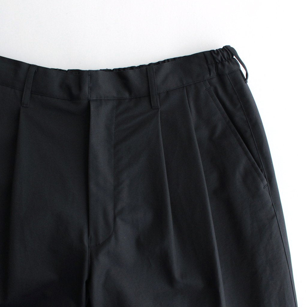 WIDE EASY TWO TUCK TROUSERS #DARK NAVY [ST.502]